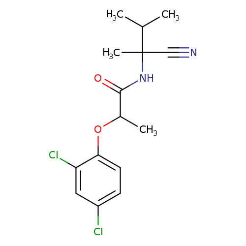 Propanamide, N-(1-cyano-1,2-dimethylpropyl)-2-(2,4-dichlorophenoxy)-