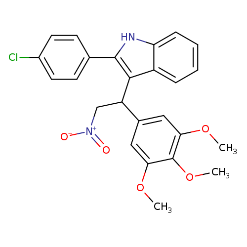 2-(4-chlorophenyl)-3-[2-nitro-1-(3,4,5-trimethoxyphenyl)ethyl]-1H-indole