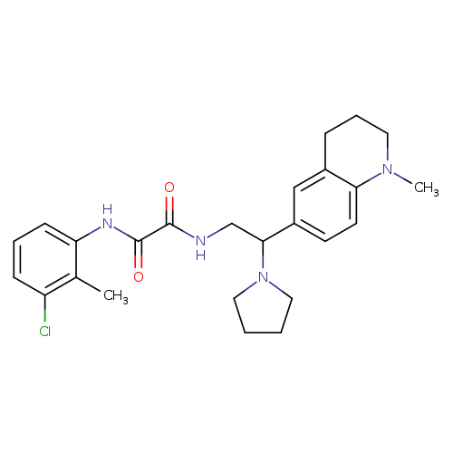 N'-(3-chloro-2-methylphenyl)-N-[2-(1-methyl-1,2,3,4-tetrahydroquinolin-6-yl)-2-(pyrrolidin-1-yl)ethyl]ethanediamide
