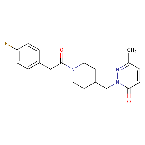 2-({1-[2-(4-fluorophenyl)acetyl]piperidin-4-yl}methyl)-6-methyl-2,3-dihydropyridazin-3-one