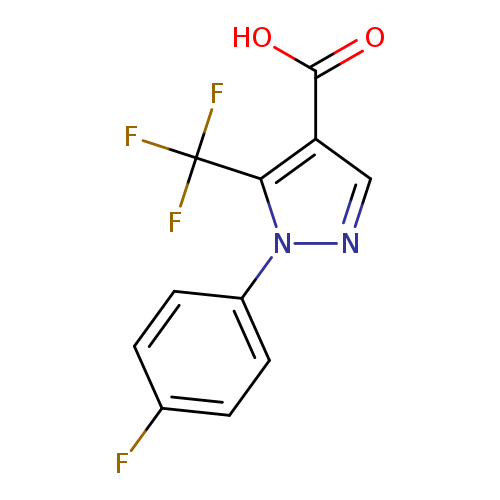 5-(trifluoromethyl)-1-(4-fluorophenyl)-1H-pyrazole-4-carboxylic acid