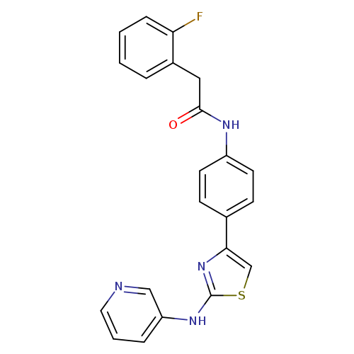 2-(2-fluorophenyl)-N-(4-{2-[(pyridin-3-yl)amino]-1,3-thiazol-4-yl}phenyl)acetamide