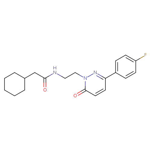 2-cyclohexyl-N-{2-[3-(4-fluorophenyl)-6-oxo-1,6-dihydropyridazin-1-yl]ethyl}acetamide
