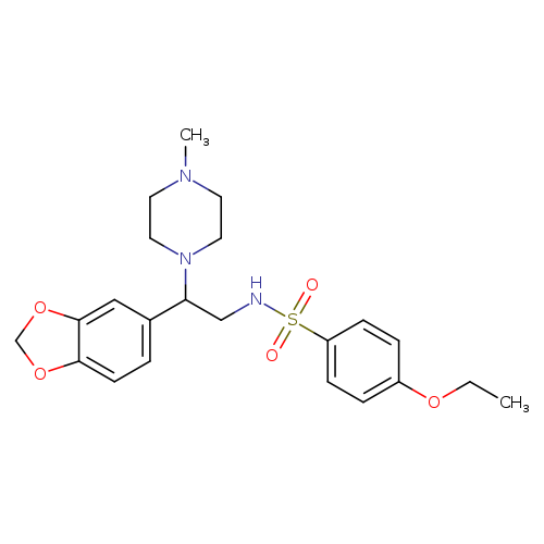 N-[2-(2H-1,3-benzodioxol-5-yl)-2-(4-methylpiperazin-1-yl)ethyl]-4-ethoxybenzene-1-sulfonamide