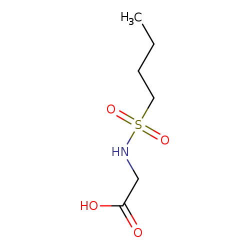 2-(butane-1-sulfonamido)acetic acid