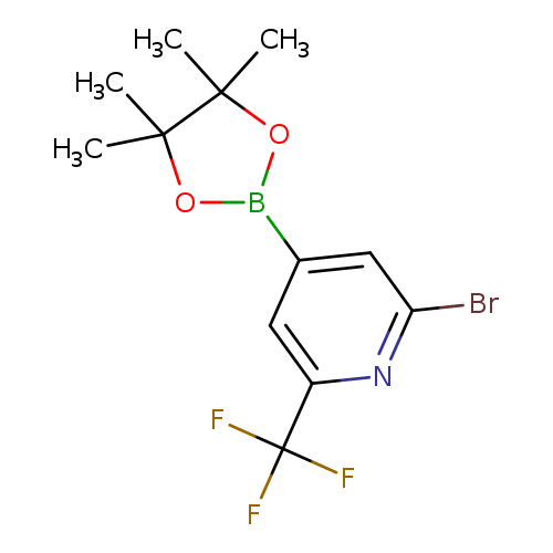 2-bromo-4-(4,4,5,5-tetramethyl-1,3,2-dioxaborolan-2-yl)-6-(trifluoromethyl)pyridine