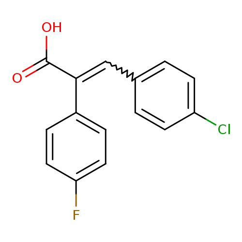 3-(4-chlorophenyl)-2-(4-fluorophenyl)prop-2-enoic acid