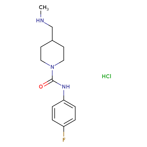 N-(4-fluorophenyl)-4-[(methylamino)methyl]piperidine-1-carboxamide hydrochloride