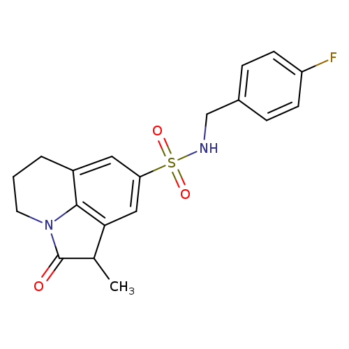 N-[(4-fluorophenyl)methyl]-3-methyl-2-oxo-1-azatricyclo[6.3.1.0^{4,12}]dodeca-4,6,8(12)-triene-6-sulfonamide