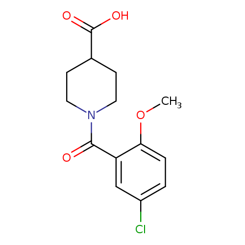 1-(5-chloro-2-methoxybenzoyl)piperidine-4-carboxylic acid
