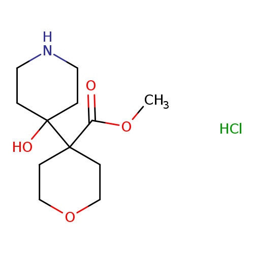 methyl 4-(4-hydroxypiperidin-4-yl)oxane-4-carboxylate hydrochloride