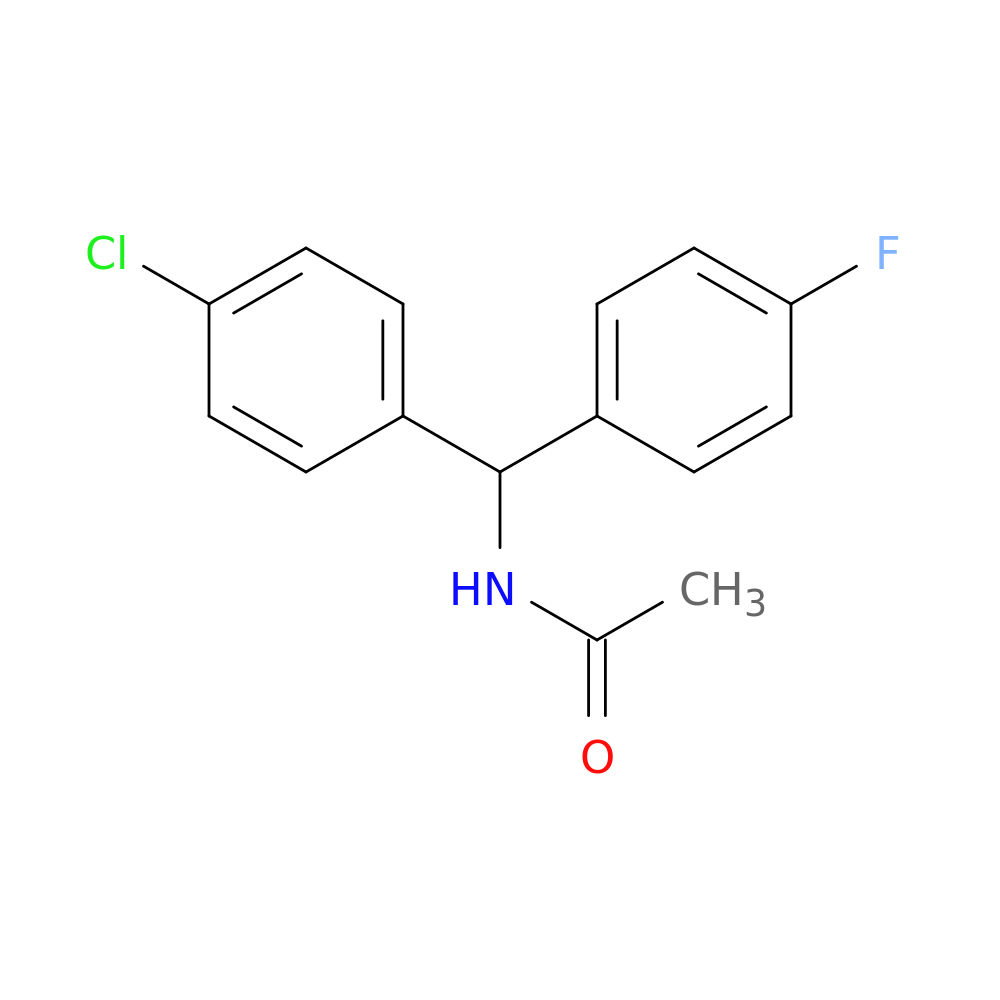 N-[(4-Chlorophenyl)(4-fluorophenyl)methyl]acetamide