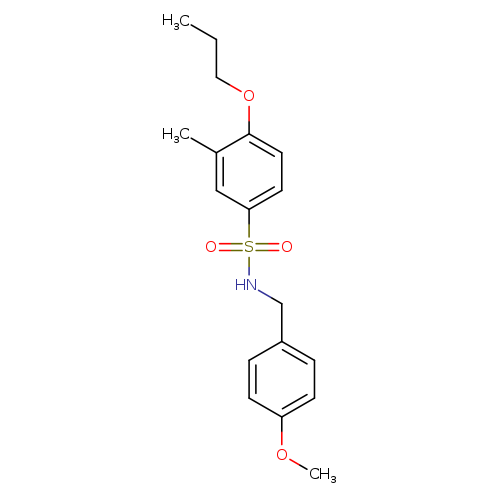 N-[(4-methoxyphenyl)methyl]-3-methyl-4-propoxybenzene-1-sulfonamide