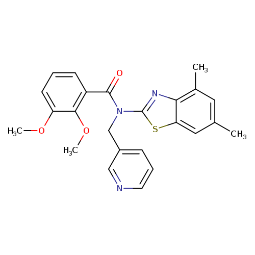 N-(4,6-dimethyl-1,3-benzothiazol-2-yl)-2,3-dimethoxy-N-[(pyridin-3-yl)methyl]benzamide