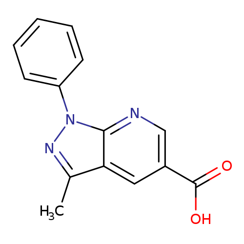 3-methyl-1-phenyl-1H-pyrazolo[3,4-b]pyridine-5-carboxylic acid