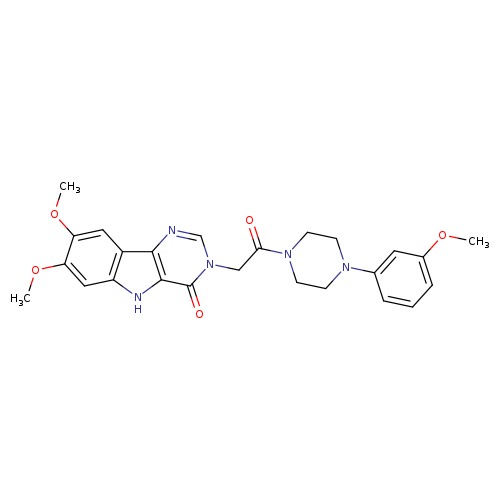 7,8-dimethoxy-3-{2-[4-(3-methoxyphenyl)piperazin-1-yl]-2-oxoethyl}-3H,4H,5H-pyrimido[5,4-b]indol-4-one
