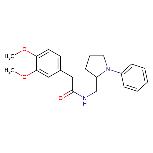2-(3,4-dimethoxyphenyl)-N-[(1-phenylpyrrolidin-2-yl)methyl]acetamide