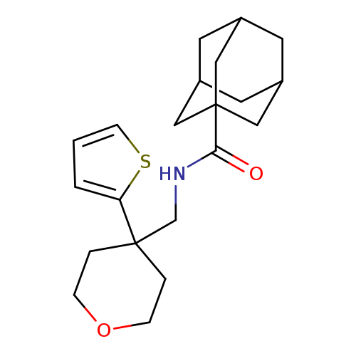 N-{[4-(thiophen-2-yl)oxan-4-yl]methyl}adamantane-1-carboxamide