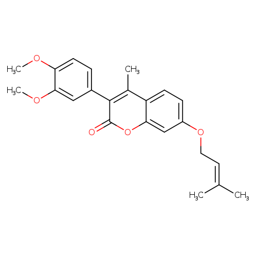 3-(3,4-dimethoxyphenyl)-4-methyl-7-[(3-methylbut-2-en-1-yl)oxy]-2H-chromen-2-one