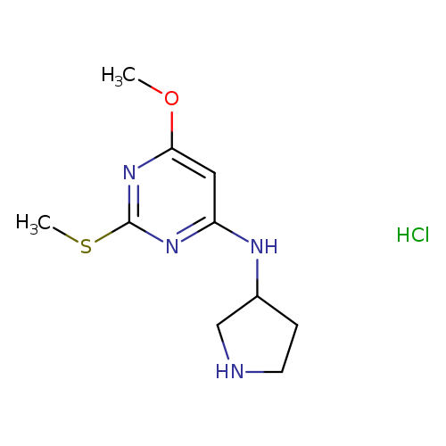 6-Methoxy-2-(methylthio)-N-(pyrrolidin-3-yl)pyrimidin-4-amine hydrochloride