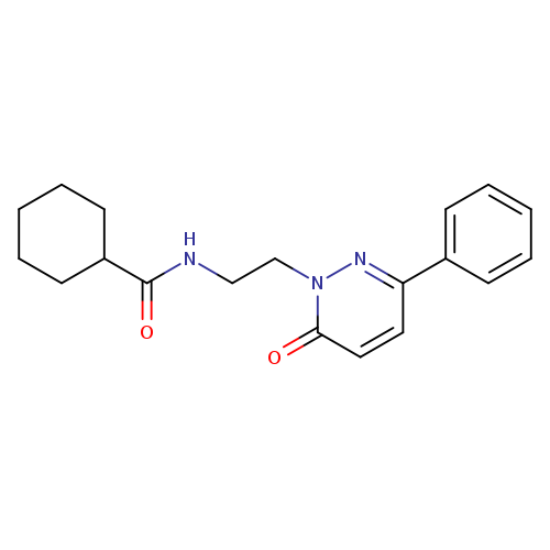 N-[2-(6-oxo-3-phenyl-1,6-dihydropyridazin-1-yl)ethyl]cyclohexanecarboxamide