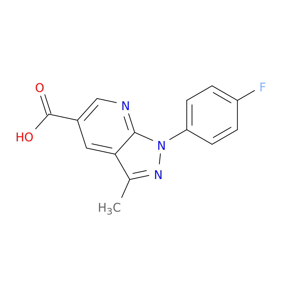 1-(4-fluorophenyl)-3-methyl-1H-pyrazolo[3,4-b]pyridine-5-carboxylic acid