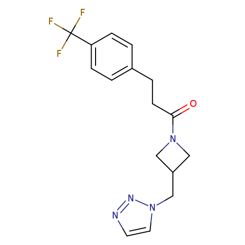 1-{3-[(1H-1,2,3-triazol-1-yl)methyl]azetidin-1-yl}-3-[4-(trifluoromethyl)phenyl]propan-1-one