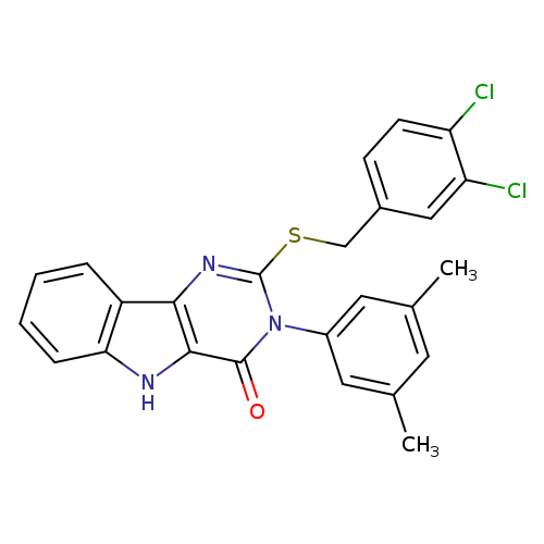2-{[(3,4-dichlorophenyl)methyl]sulfanyl}-3-(3,5-dimethylphenyl)-3H,4H,5H-pyrimido[5,4-b]indol-4-one