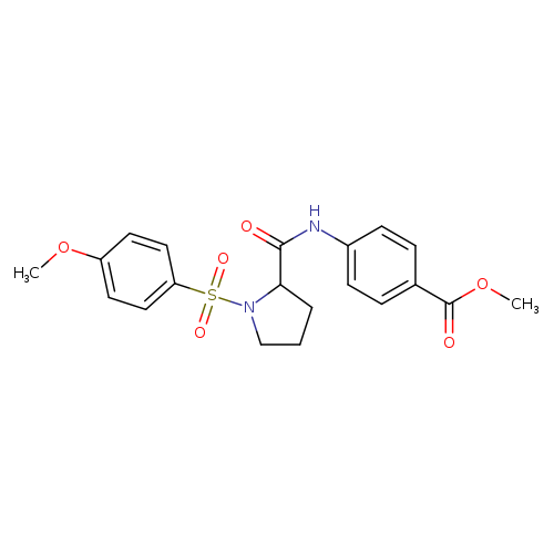 methyl 4-[1-(4-methoxybenzenesulfonyl)pyrrolidine-2-amido]benzoate