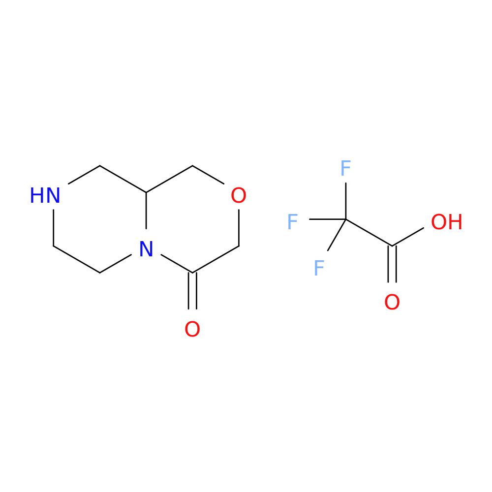 octahydropyrazino[2,1-c][1,4]oxazin-4-one; trifluoroacetic acid
