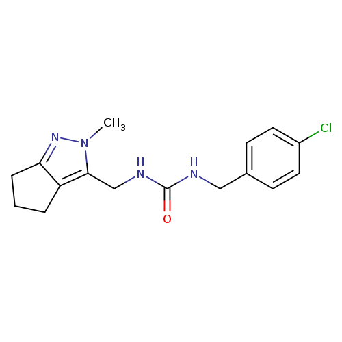 1-[(4-chlorophenyl)methyl]-3-({2-methyl-2H,4H,5H,6H-cyclopenta[c]pyrazol-3-yl}methyl)urea