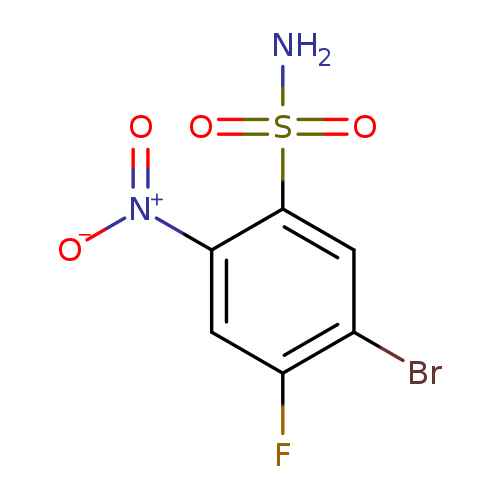 5-bromo-4-fluoro-2-nitrobenzene-1-sulfonamide
