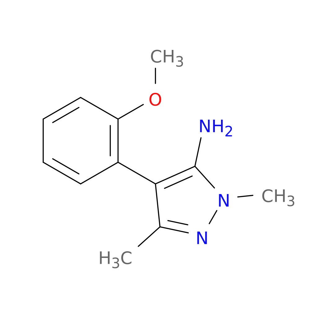4-(2-methoxyphenyl)-1,3-dimethyl-1H-pyrazol-5-amine