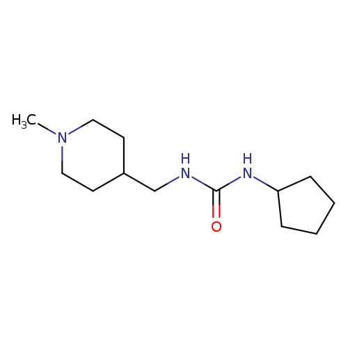 3-cyclopentyl-1-[(1-methylpiperidin-4-yl)methyl]urea