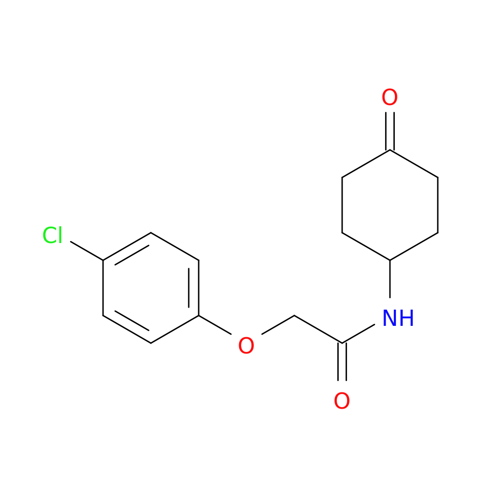 2-(4-chlorophenoxy)-N-(4-oxocyclohexyl)acetamide
