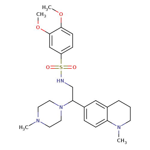 3,4-dimethoxy-N-[2-(1-methyl-1,2,3,4-tetrahydroquinolin-6-yl)-2-(4-methylpiperazin-1-yl)ethyl]benzene-1-sulfonamide