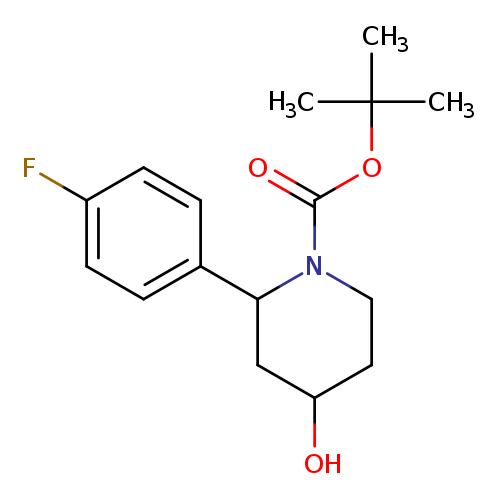 tert-butyl 2-(4-fluorophenyl)-4-hydroxypiperidine-1-carboxylate