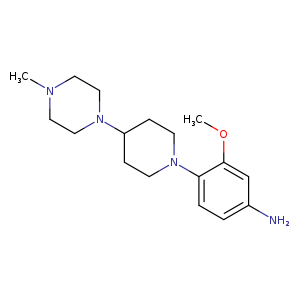 Benzenamine, 3-methoxy-4-[4-(4-methyl-1-piperazinyl)-1-piperidinyl]-