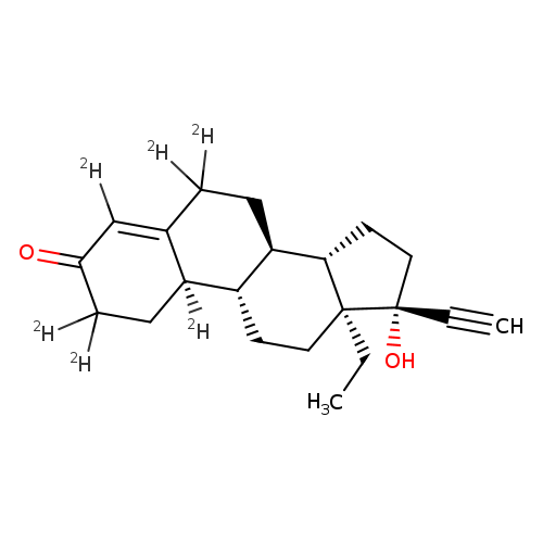 (8R,9S,10R,13S,14S,17R)-13-ethyl-17-ethynyl-17-hydroxy-1,2,6,7,8,9,10,11,12,13,14,15,16,17-tetradecahydro-3H-cyclopenta[a]phenanthren-3-one-2,2,4,6,6,10-d6
