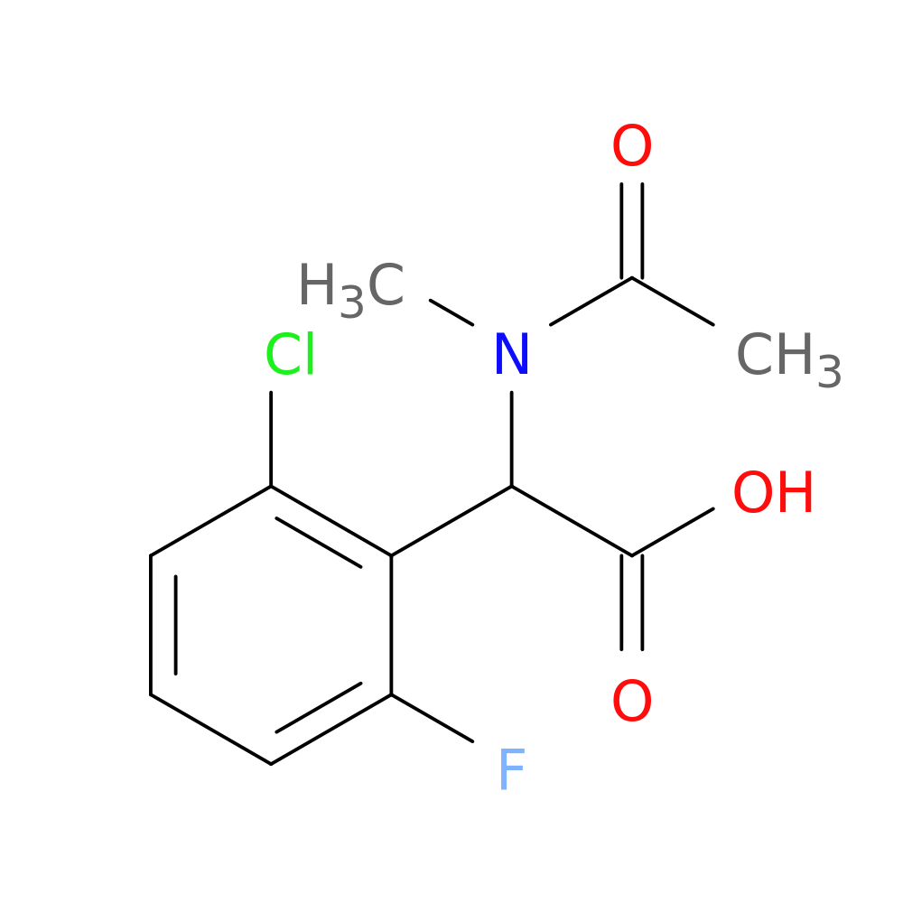 2-(2-chloro-6-fluorophenyl)-2-(N-methylacetamido)acetic acid