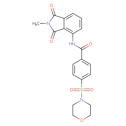 N-(2-methyl-1,3-dioxo-2,3-dihydro-1H-isoindol-4-yl)-4-(morpholine-4-sulfonyl)benzamide