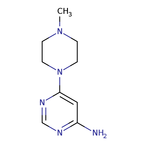 4-Pyrimidinamine, 6-(4-methyl-1-piperazinyl)-