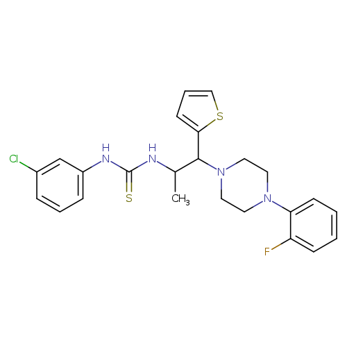 1-(3-chlorophenyl)-3-{1-[4-(2-fluorophenyl)piperazin-1-yl]-1-(thiophen-2-yl)propan-2-yl}thiourea