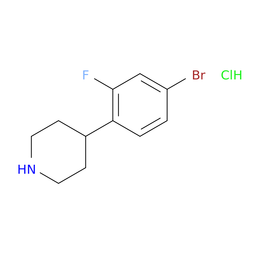 4-(4-bromo-2-fluorophenyl)piperidine hydrochloride