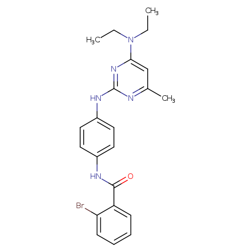 2-bromo-N-(4-{[4-(diethylamino)-6-methylpyrimidin-2-yl]amino}phenyl)benzamide