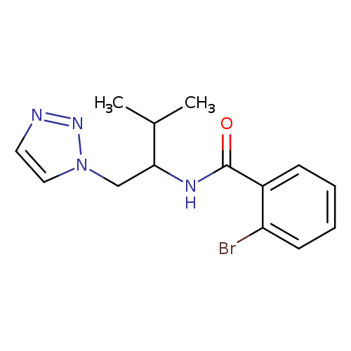 2-bromo-N-[3-methyl-1-(1H-1,2,3-triazol-1-yl)butan-2-yl]benzamide