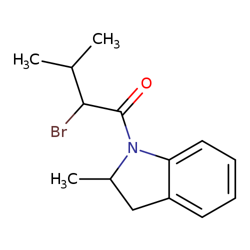 2-bromo-3-methyl-1-(2-methyl-2,3-dihydro-1H-indol-1-yl)butan-1-one