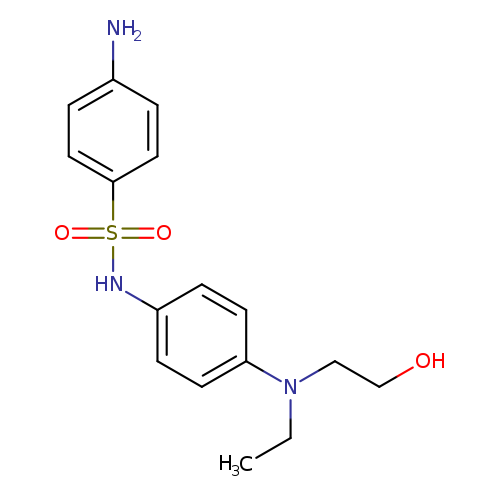 4-amino-N-{4-[ethyl(2-hydroxyethyl)amino]phenyl}benzene-1-sulfonamide
