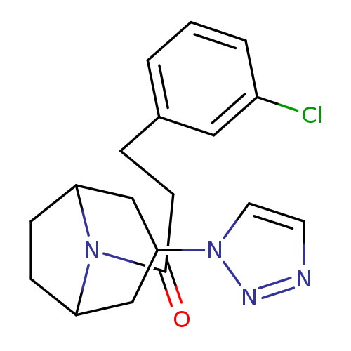 3-(3-chlorophenyl)-1-[3-(1H-1,2,3-triazol-1-yl)-8-azabicyclo[3.2.1]octan-8-yl]propan-1-one