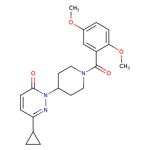 6-cyclopropyl-2-[1-(2,5-dimethoxybenzoyl)piperidin-4-yl]-2,3-dihydropyridazin-3-one